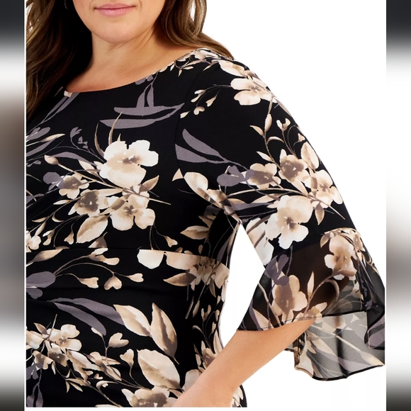 Connected Plus Size Floral Dress - 18W - Picture 5 of 10
